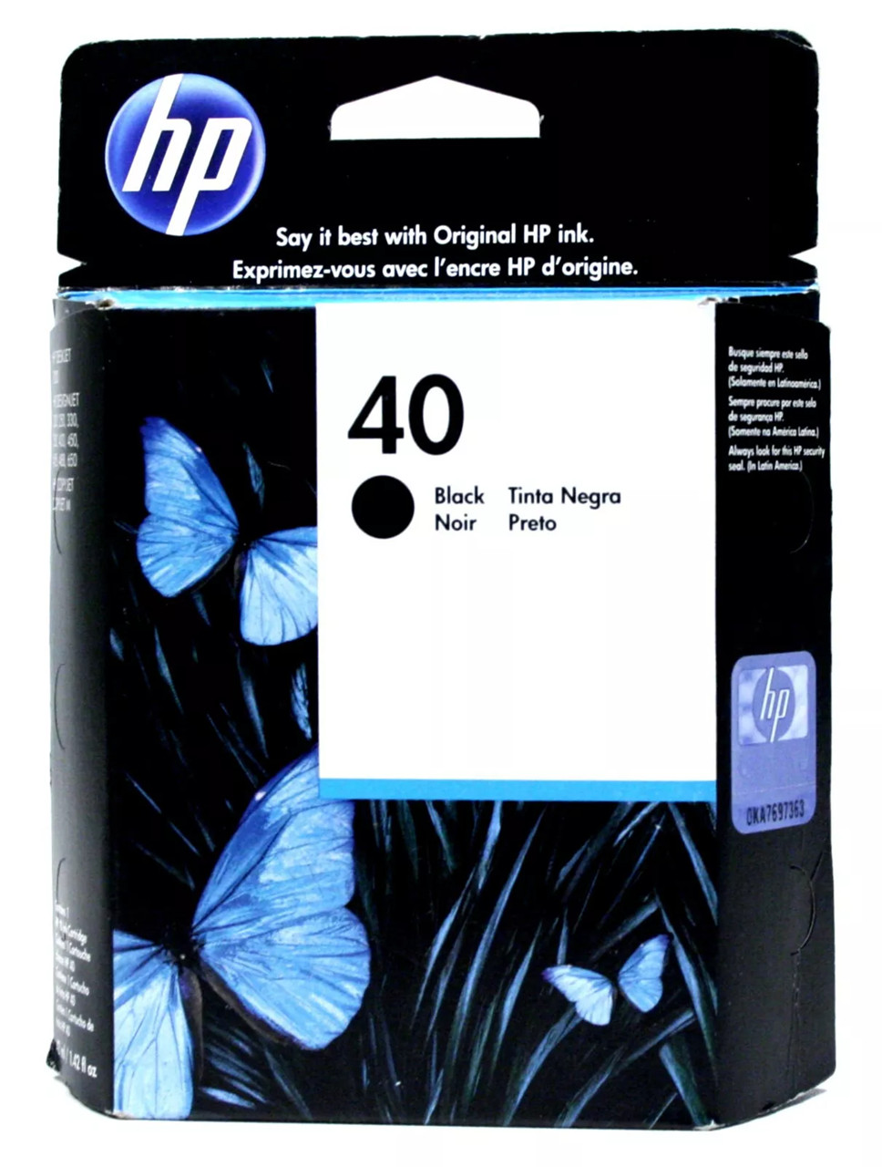 New Genuine HP 40 51640A Black  Ink Cartridge Deskjet 870Cse