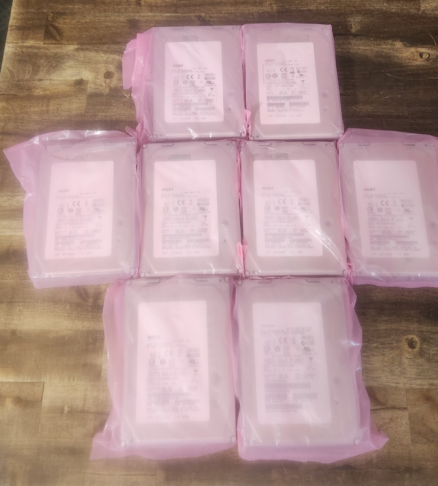 Lot of 8 HGST EMC HUS156060VLS600 CLAR600 Ultrastar 15K600 600GB 3.5" SAS 2