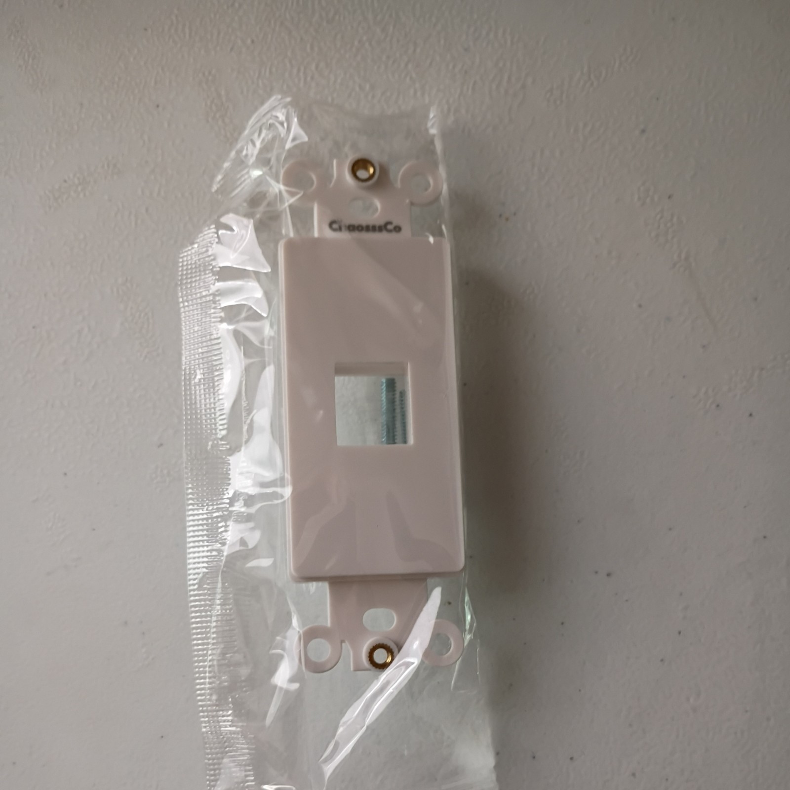 (10-Pk) Quick port 1-Gang 1 Port ChaosssCo Decora Insert Jack Wall Plate 