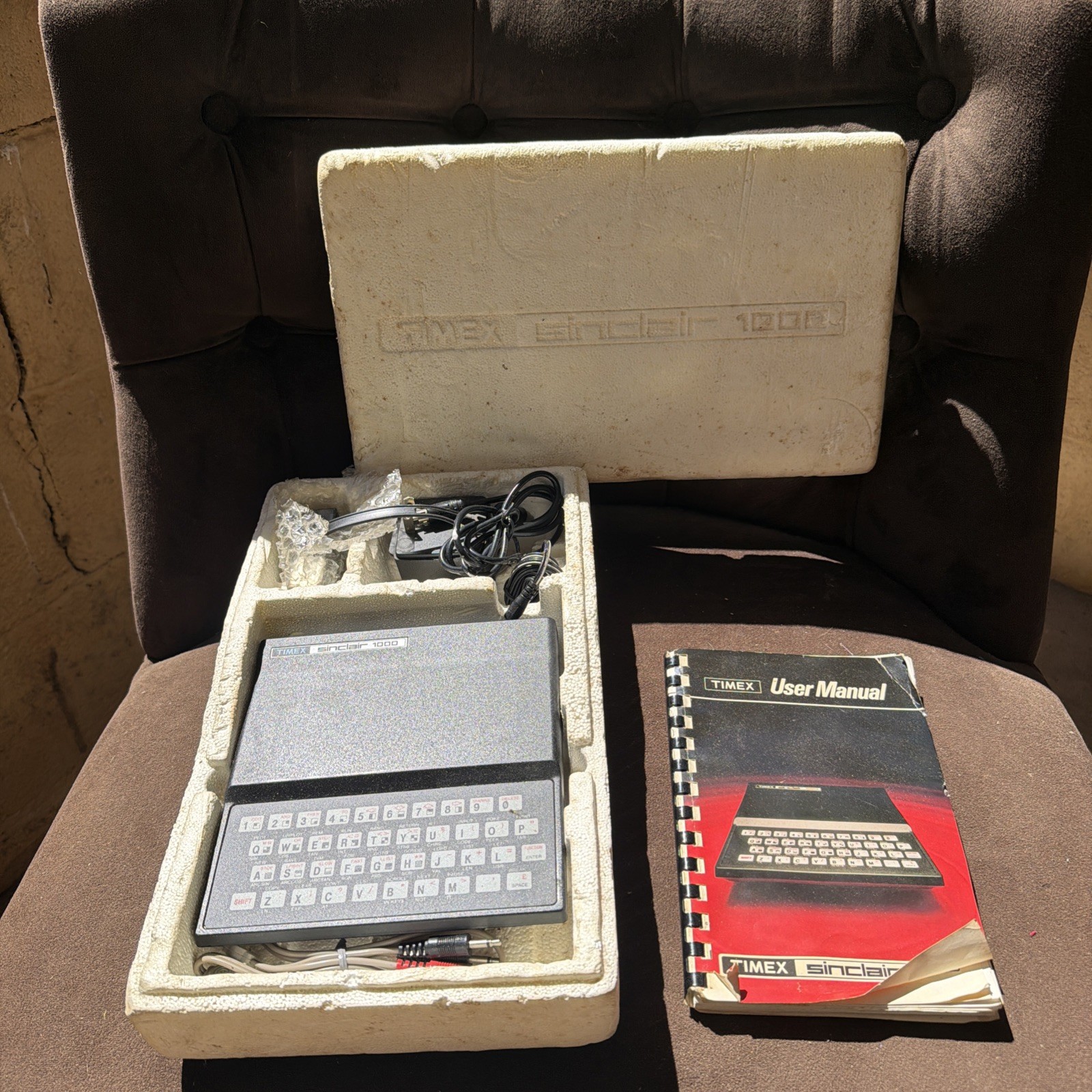 Timex Sinclair 1000 Personal Computer w/ accessories Untested - Very Clean 