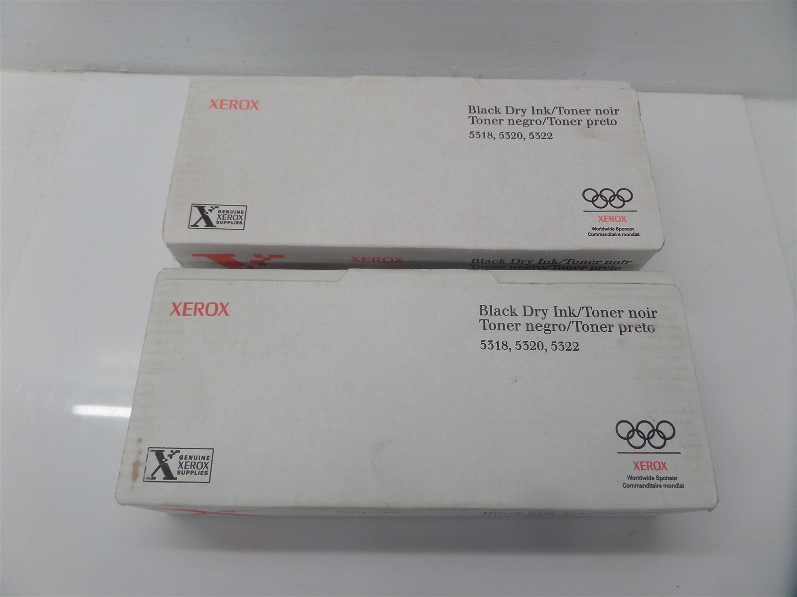 Lot Of 2 Xerox 6R364 Black Dry Ink/Toner 5318 5320 5322 - New, Sealed