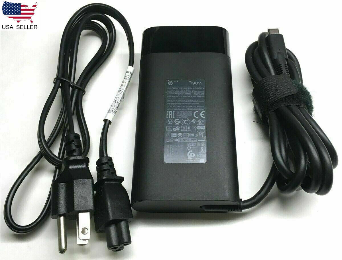 Genuine HP Spectre x360 Charger AC Power Adapter 904144-850 904082-003 USB-C 90W