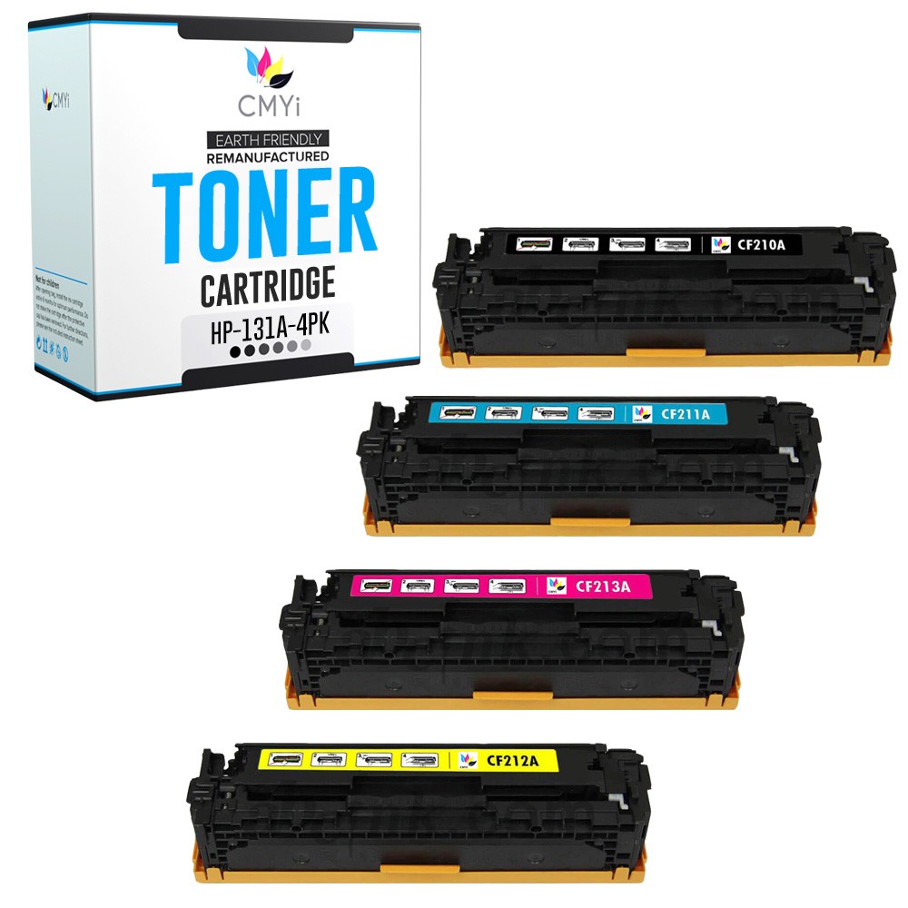 CMYi 4PK Replacement 131A Toner Combo Pack for HP LaserJet Pro 200 Color M251nw