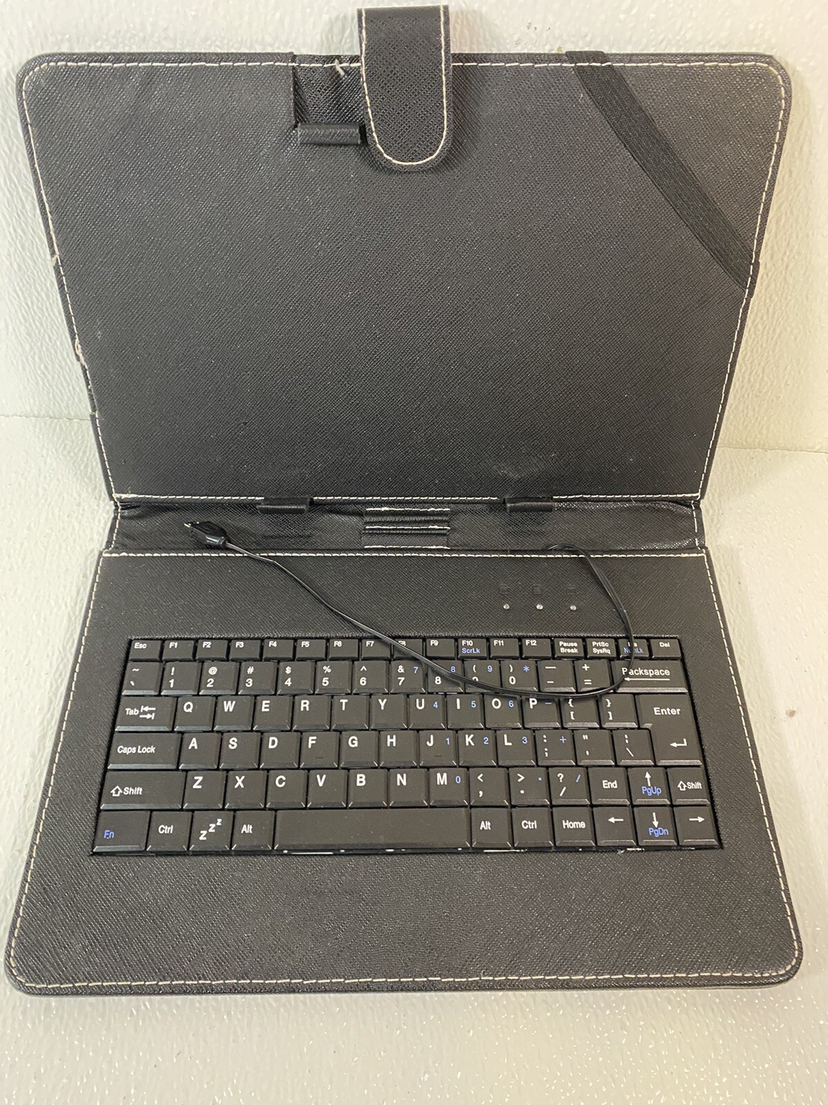 USB Keyboard Case Cover For 10” Vankyo MatrixPad Z4 S10 S20 S21 S30 Tablet Black