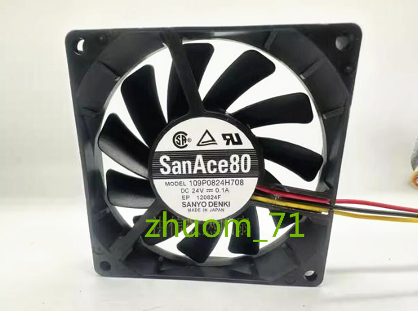 1PC SanAce 8015 109P0824H708 DC24V 0.1A 80*15MM Inverter cooling fan