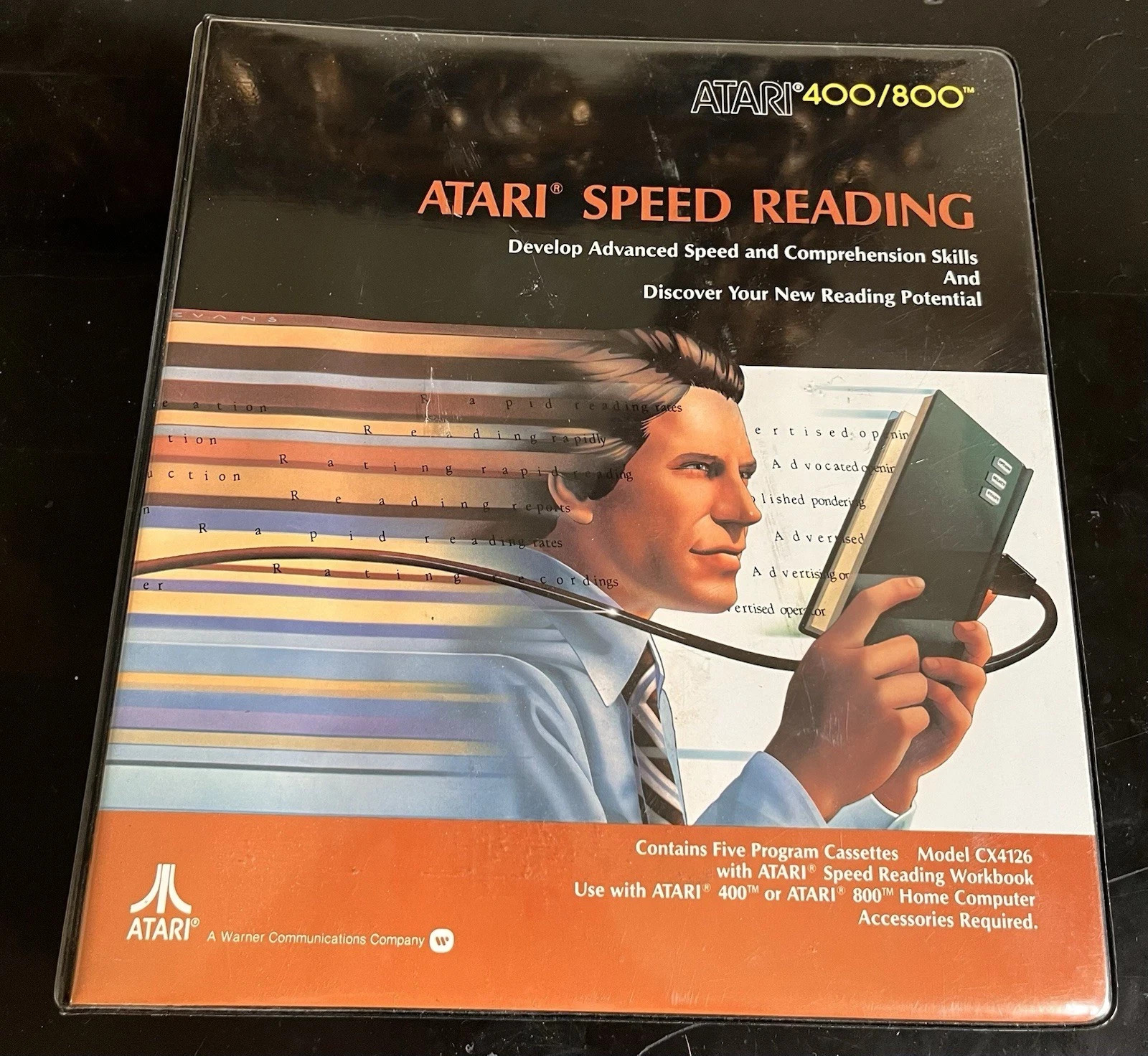 Vintage Atari 400/800 Atari Speed Reading Binder Complete 1981 + CPU Statistics