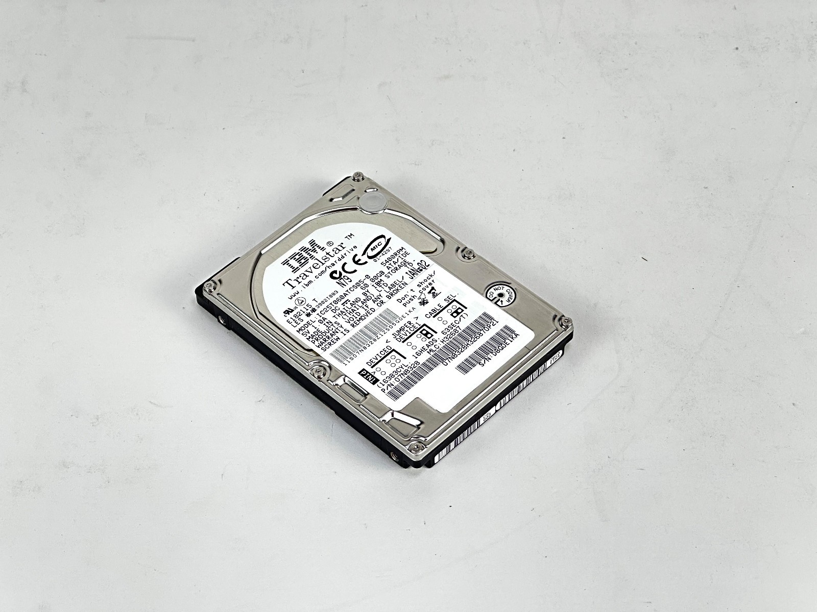 IBM 07N8328 Travelstar 60GB 5400 RPM ATA-6 2.5 in SFF Hard Drive HDD