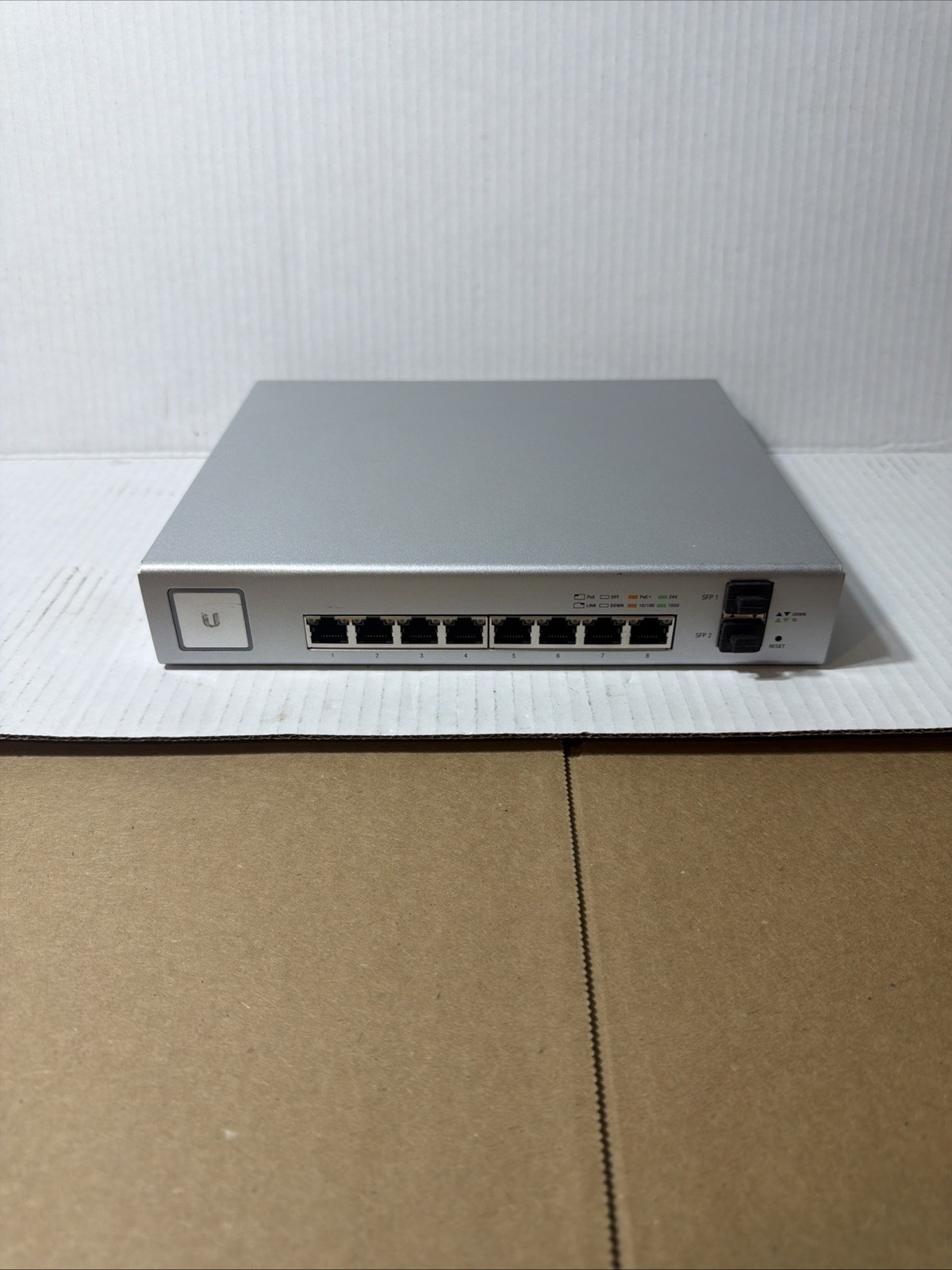 Ubiquiti US-8-150W 8-Port UniFi Network Switch, Managed PoE+ Gigabit Switch