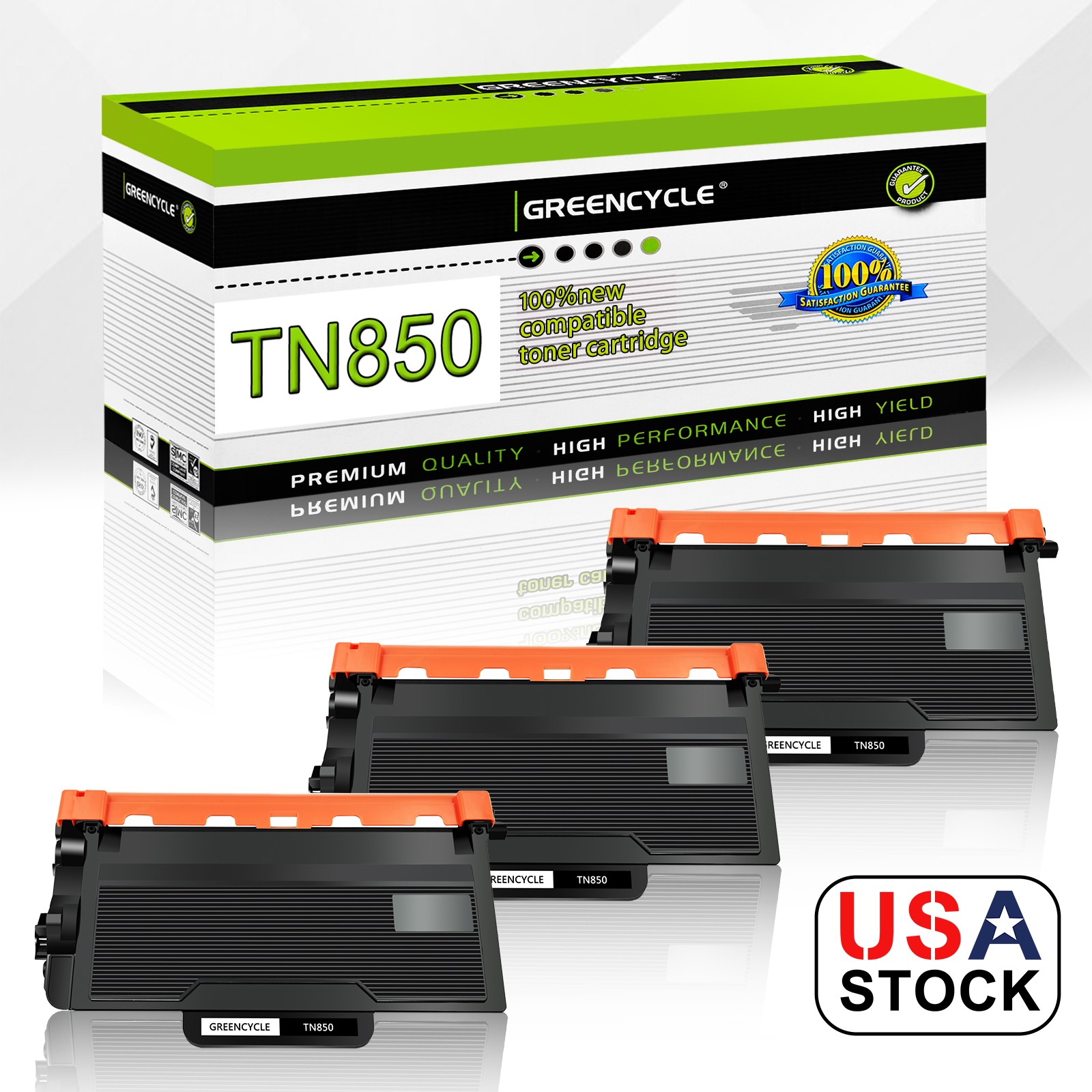3PK Black TN880 Toner for Brother TN-880 HL-L5000D MFC-L6900DW MFC-L5700DW
