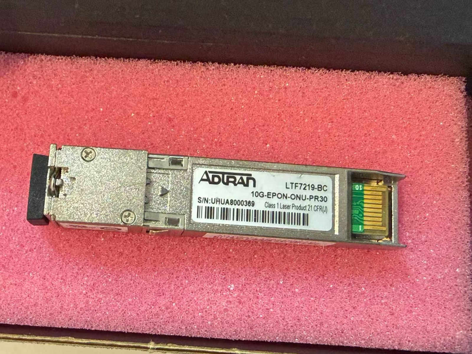 ADTRAN 1200488F1C 10G-EPON-ONU-PR30 BVL3A56DAB SFP+ CPE 10Gbps 1270/1577NM