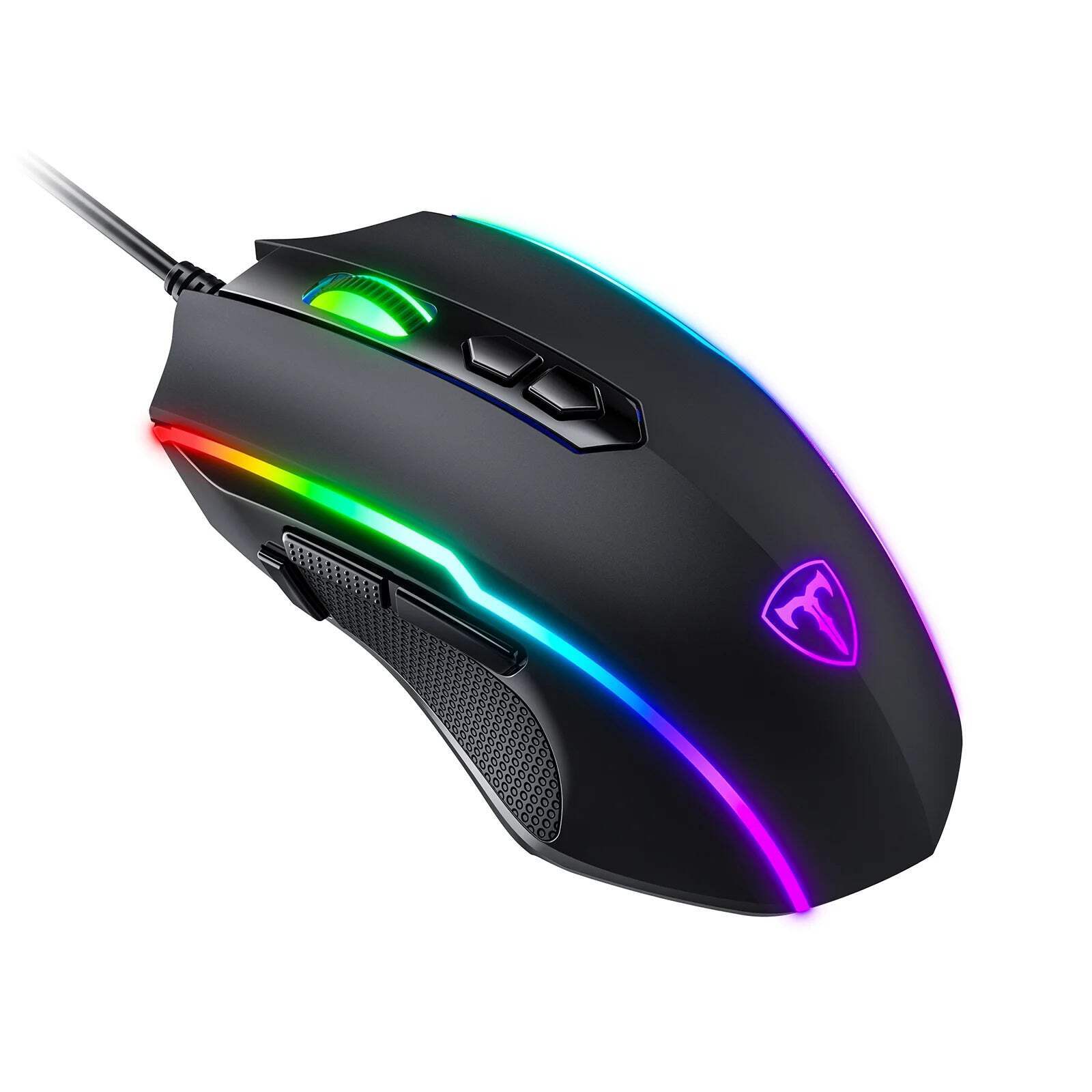 Wired Gaming Mouse RGB 7200 DPI PC Laptop 8 Programmable Buttons Pictek T16