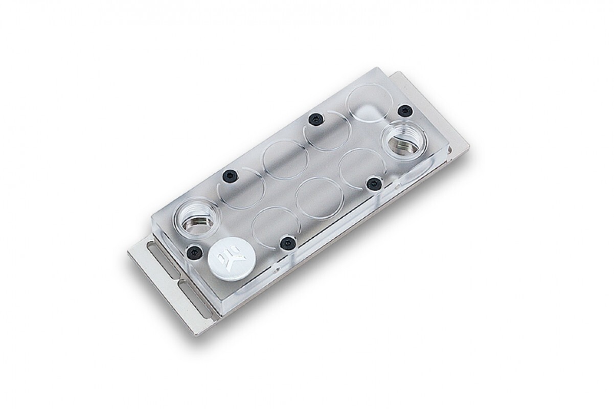EK-RAM Monarch X4 - CSQ Nickel Plexi Four-slot memory cold head cooling