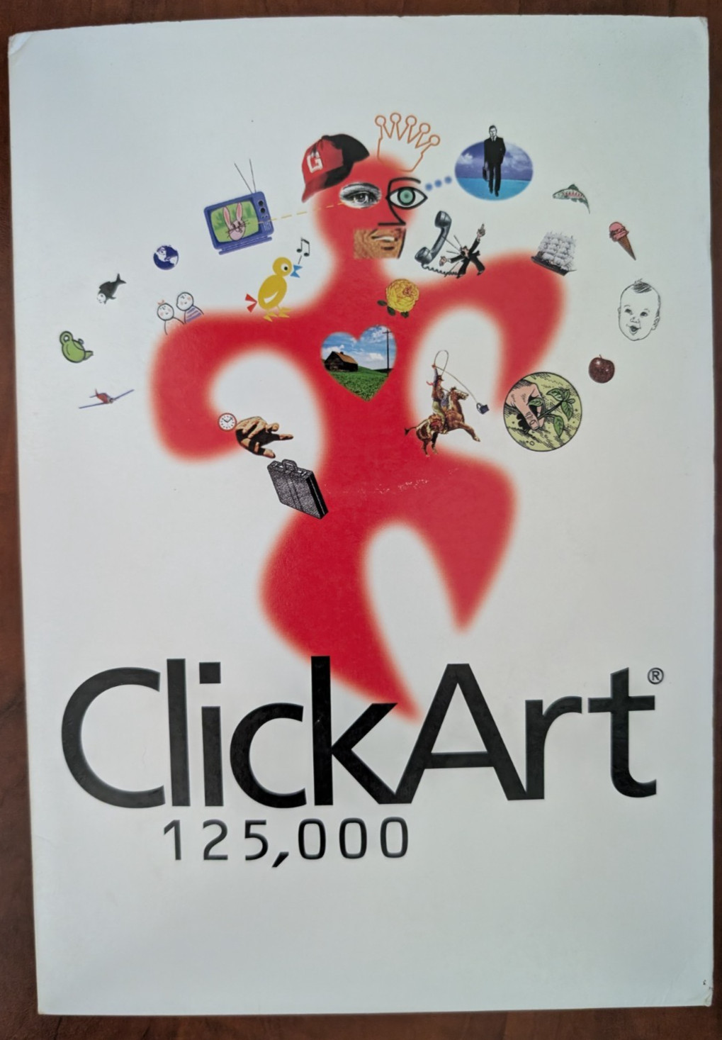 Broderbund CLICKART 125,000 PC-WIN95 9-CDrom unused