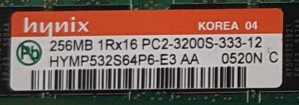RAM 200pin SODIMM DDR PC2700 DDR2 PC2- 256Mb 512Mb 1Gb