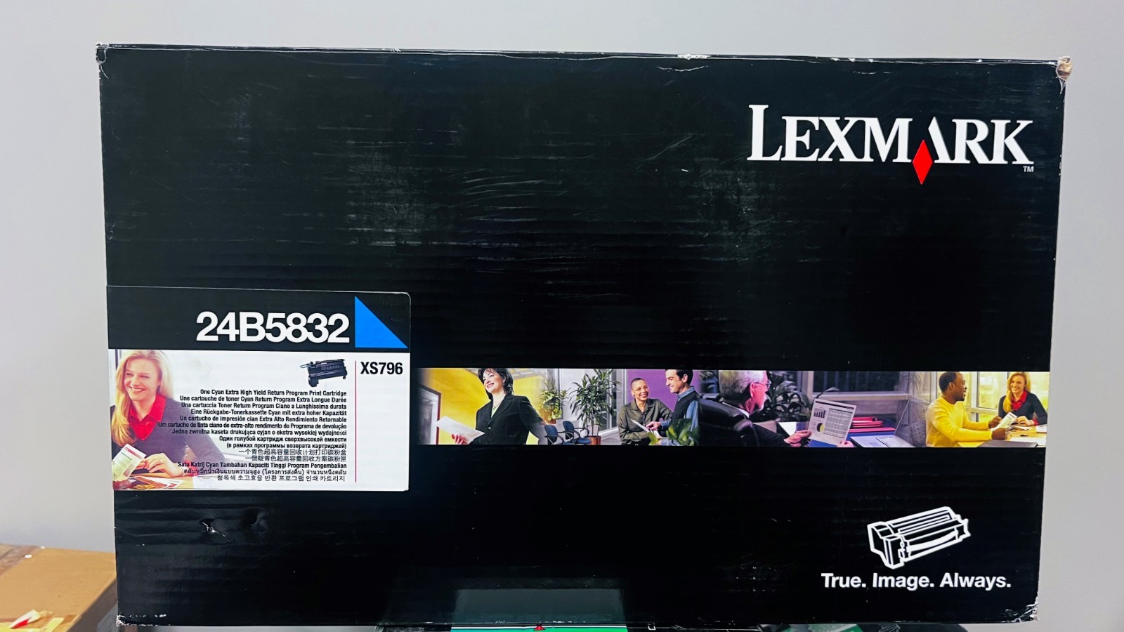Lexmark 24B5832 Cyan Toner Cartridge XS796 - OEM/GENUINE