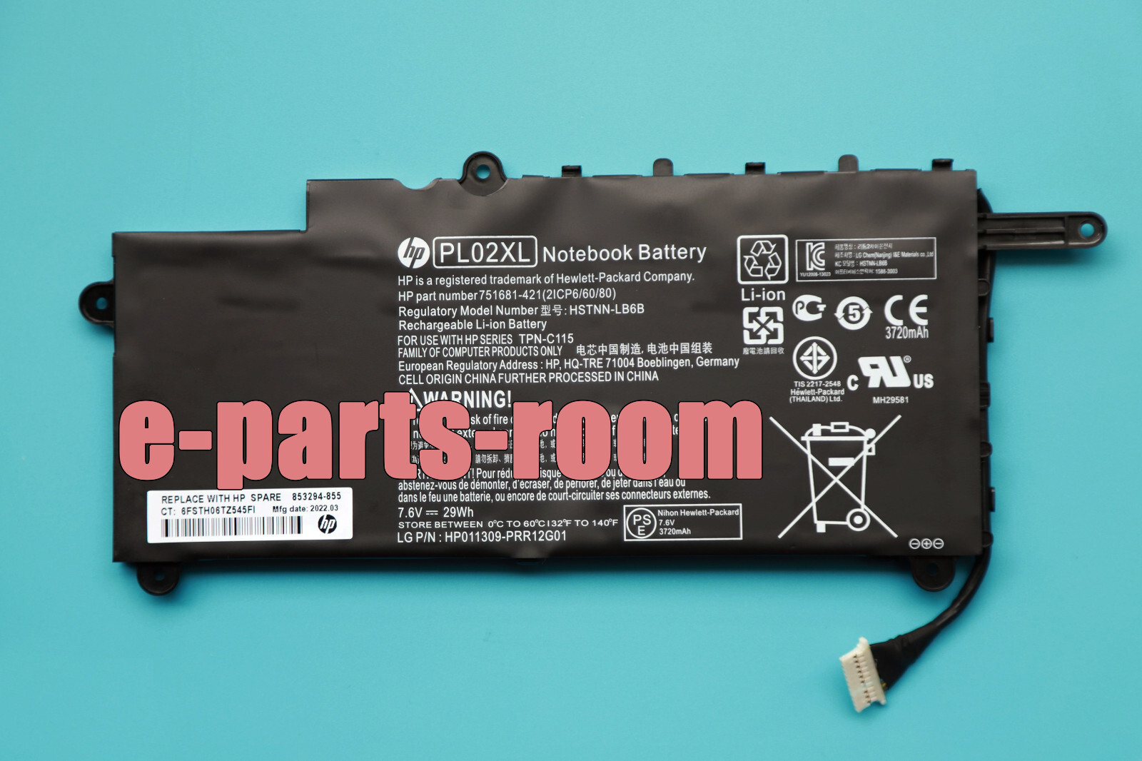 PL02XL Genuine Battery For HP Pavilion 11-n x360 11-n010dx 751875-001 751681-421