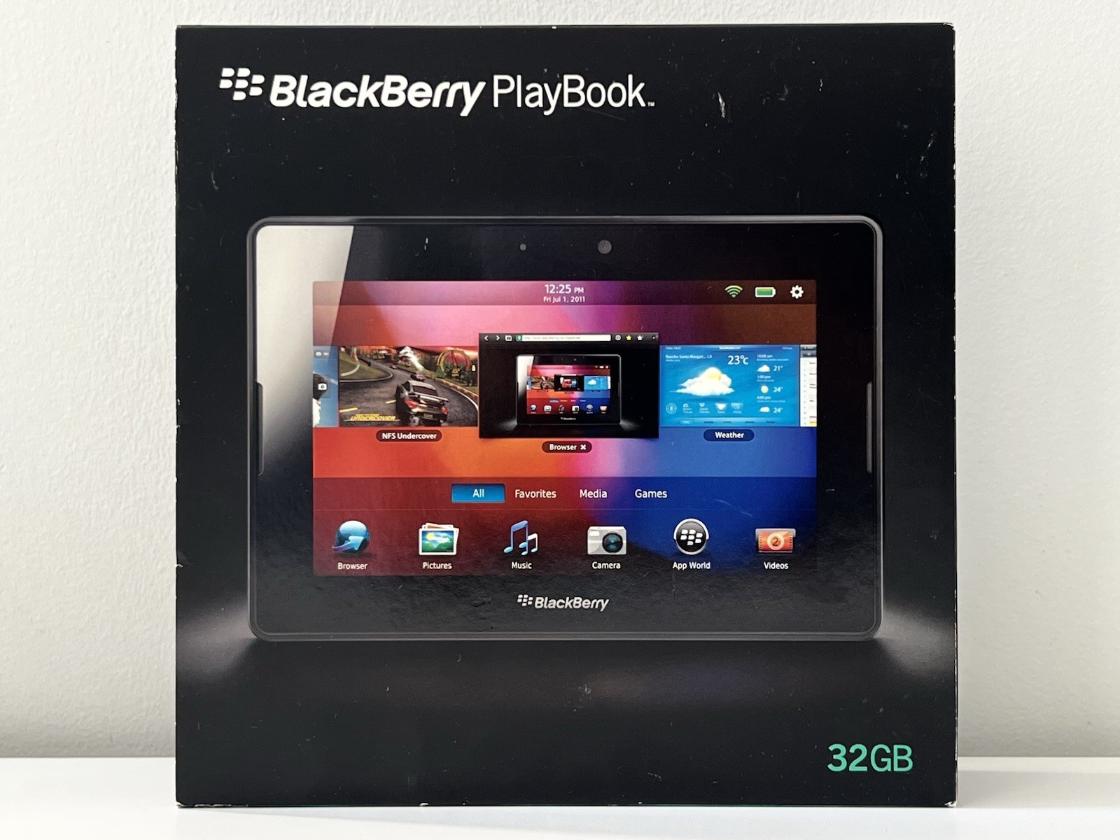 Blackberry Playbook 32GB Wi-Fi 7-inch Tablet Black 2011 FACTORY SEALED RDJ21WW