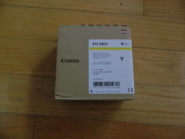 2023 GENUINE CANON PFI-340Y 330ml Yellow Ink Tank imagePROGRAF TZ-30000 NEW SEAL