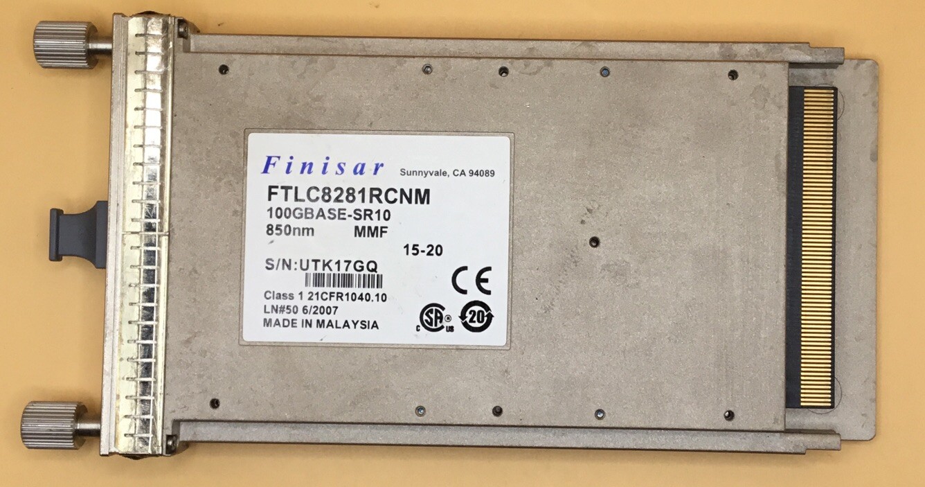 Finisar, FTLC8281RCNM, 100GBASE-SR10 850nm TRANSCEIVER