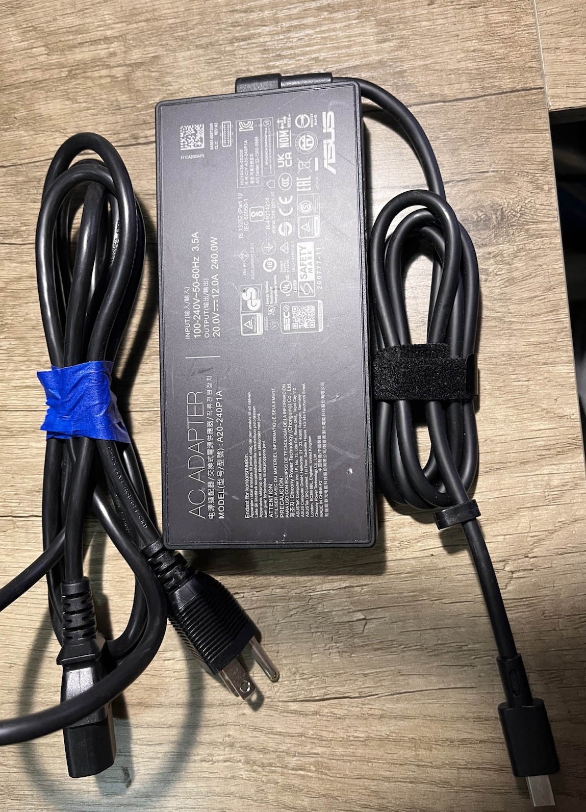 20V 12A 240W AC Adapter For Asus TUF Gaming A17 FA707XI-NS94 A20-240P1A Charger