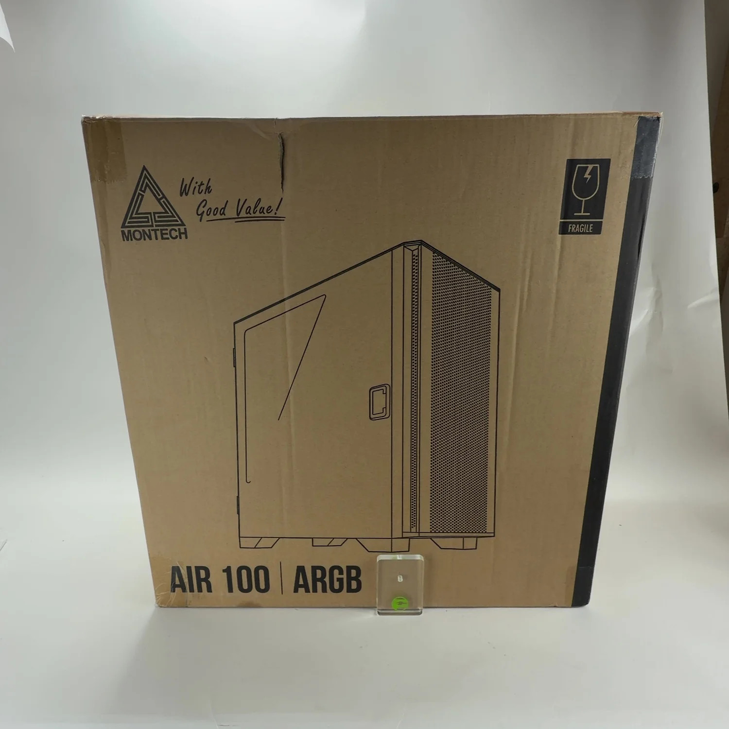 Montech Air 100 ARGB PC Case MicroATX Mid Tower Case AIR-100-ARGB-BK