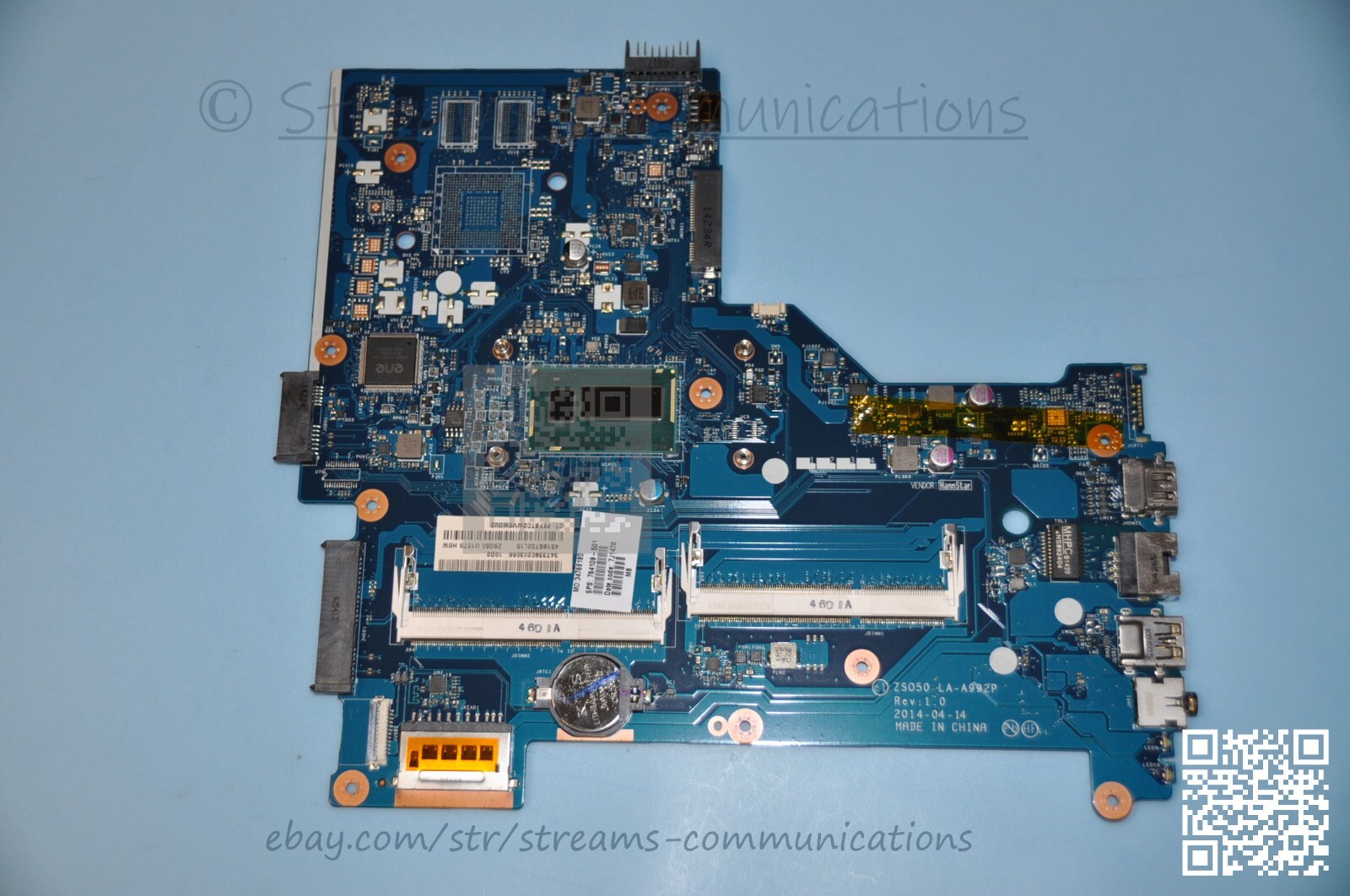 HP 15-R 15-r017dx Laptop Motherboard w/ Intel Core i3-4010U CPU 64109-501