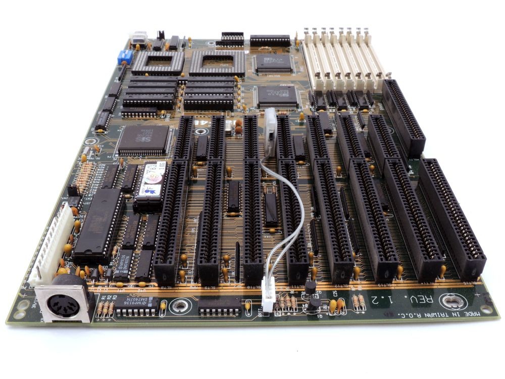 ASUS ISA-486 Vintage ISA Socket 1 AMI PC Motherboard AT SIS Motherboard 64KB Cache