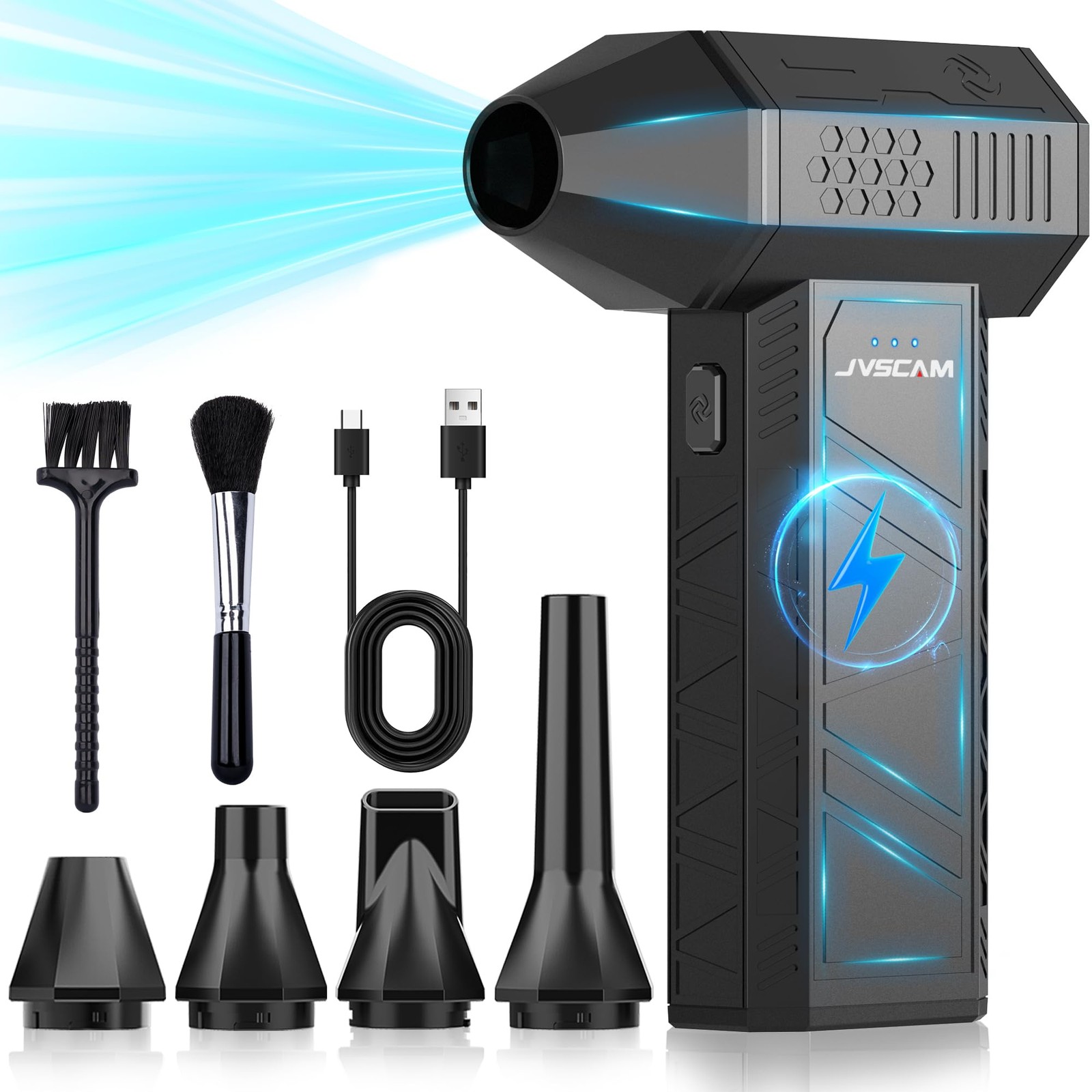 X3 Compressed Air Duster - Electric Air Duster with Brushless Motor,3 Gear Ad...