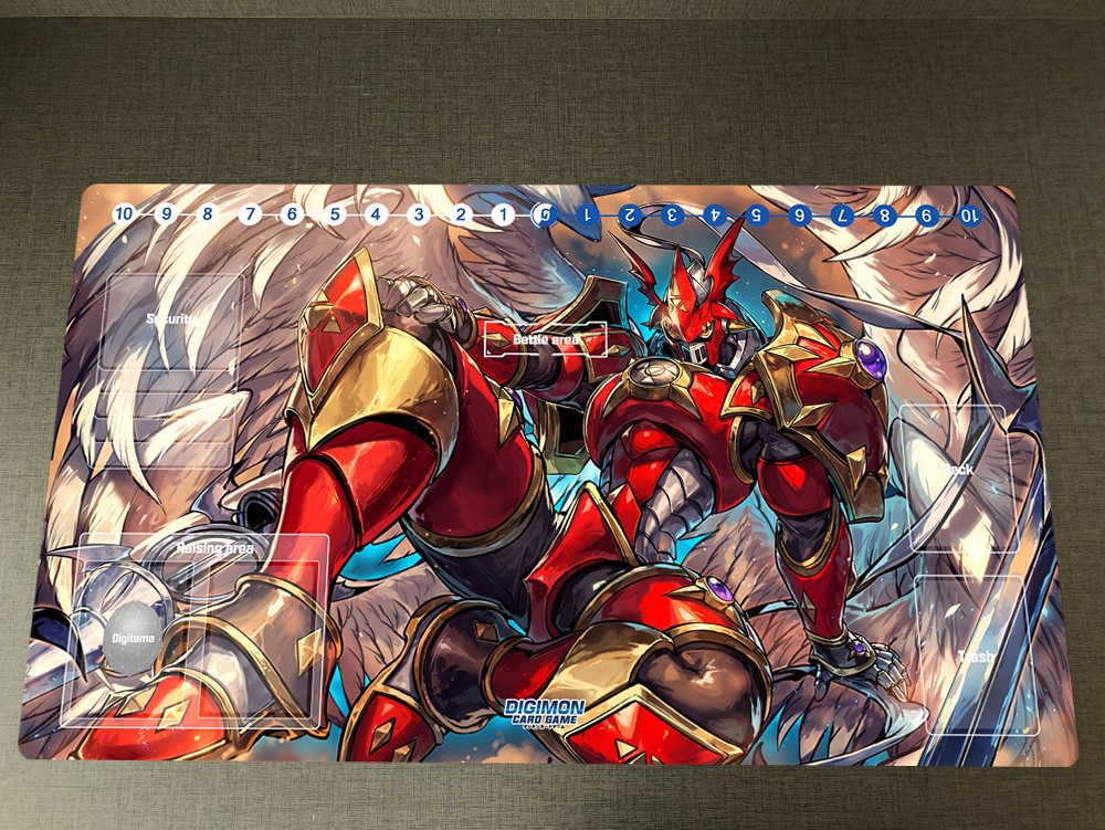 Digimon Duel Playmat CCG DTCG TCG Mouse Pad Gallantmon Trading Card Game Mat