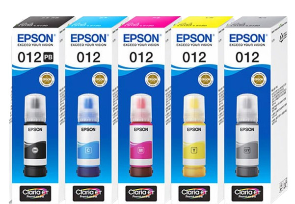 EPSON 012 Ink Bottle 5 Color Pack Set For L8160 L8180 Printer Ink Genuine(FEDEX)