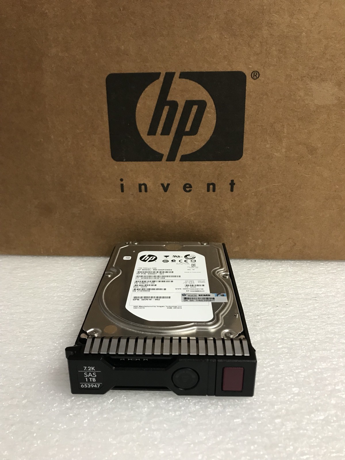 HP MB1000FCWDE 695507-001 1TB 6G 7.2K RPM 3.5" SAS SC HARD DRIVE 9ZM273-035