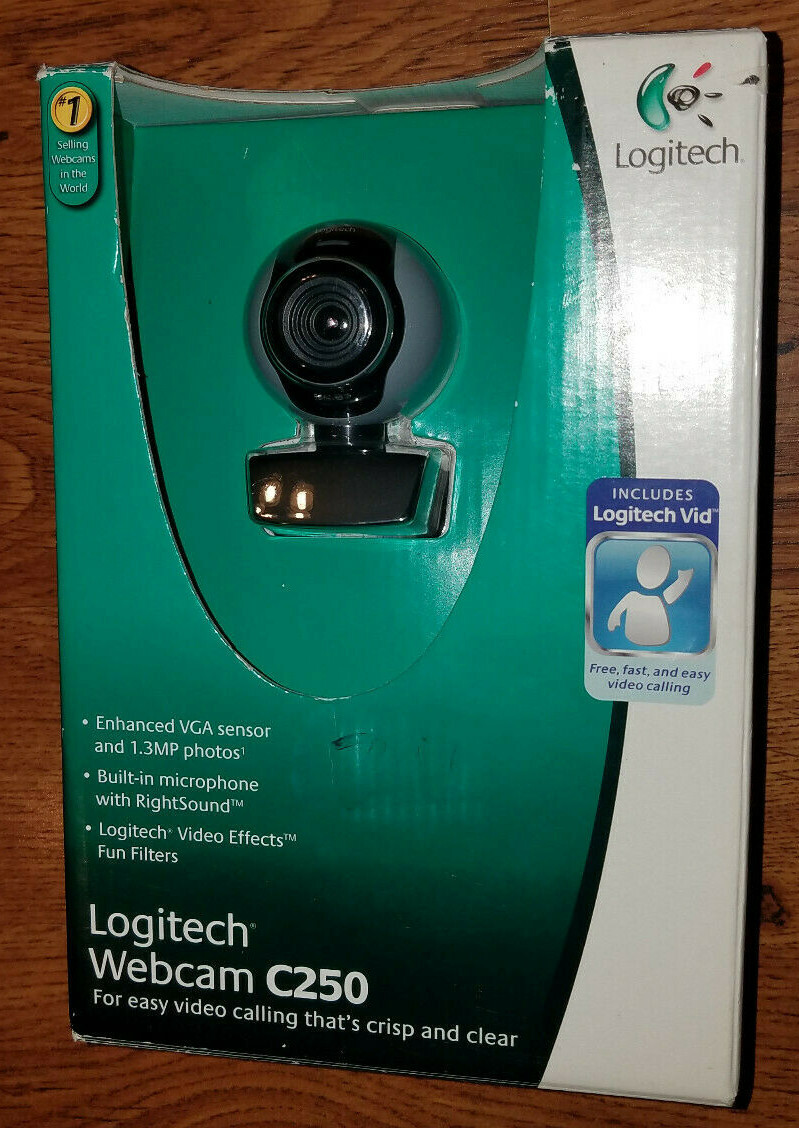 NEW Logitech Webcam C250 w/ 1.3MP Video Built-in Microphone Rightsound
