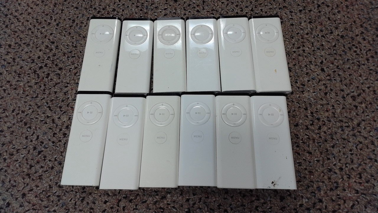 Lot of 12 Apple A1156 603-8821 Remote Control for Apple TV MacBook iMac Mac Pro