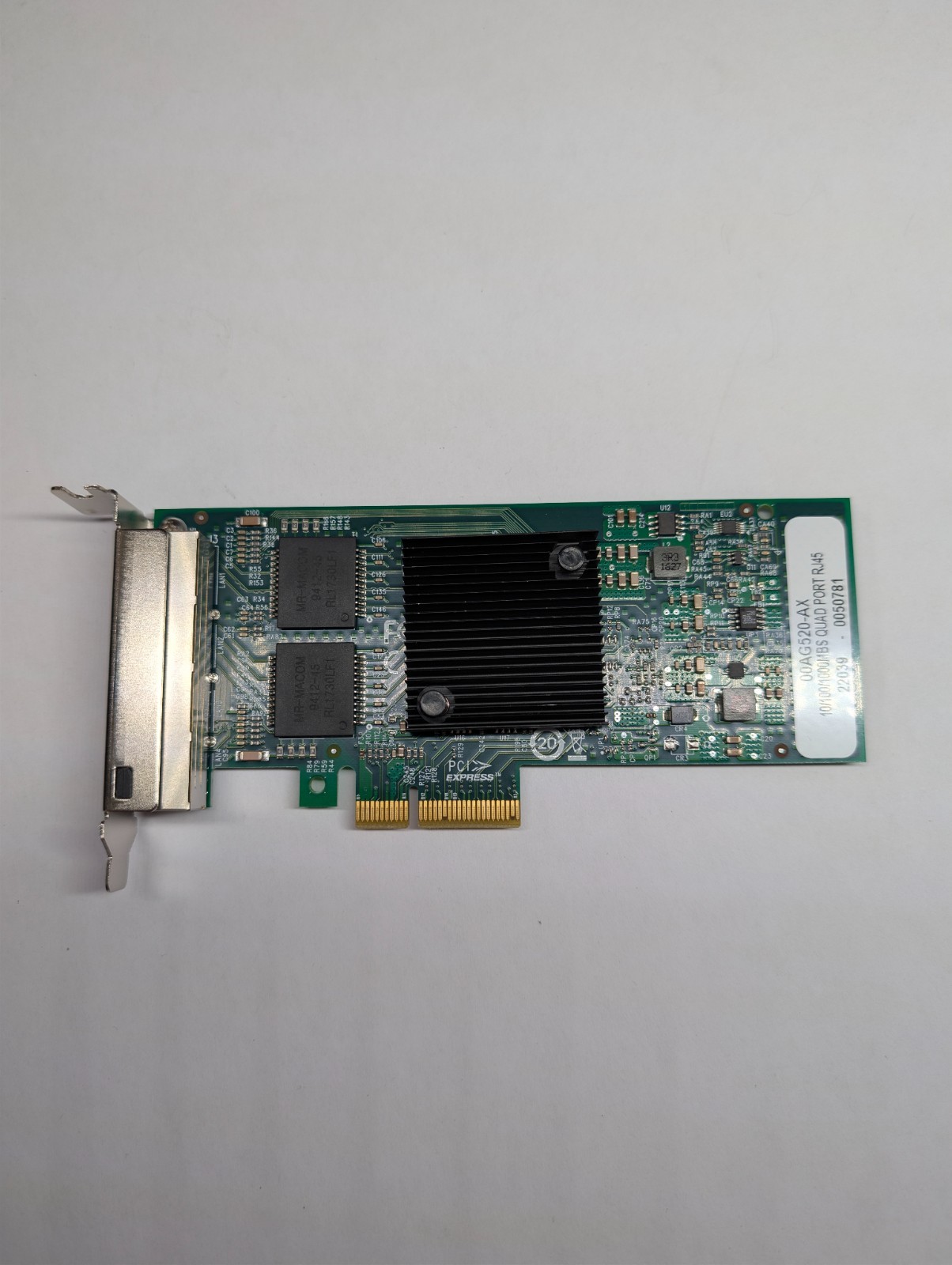 Quad Port Gigabit RJ45 PCIe x4 Server NIC Axiom 00AG520-AX for Lenovo System x