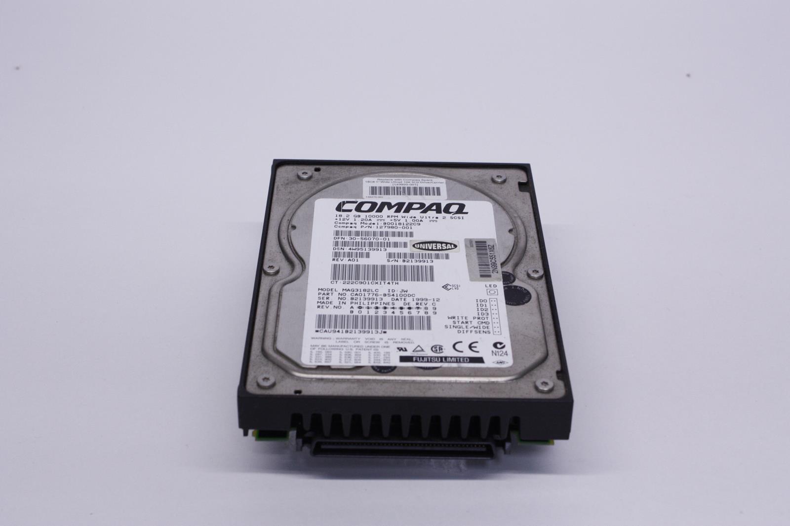 HP/DEC 30-56070-01 127980-001 143920-001 146475-001 18.2GB 10K 80PIN ULTRA2-SCSI