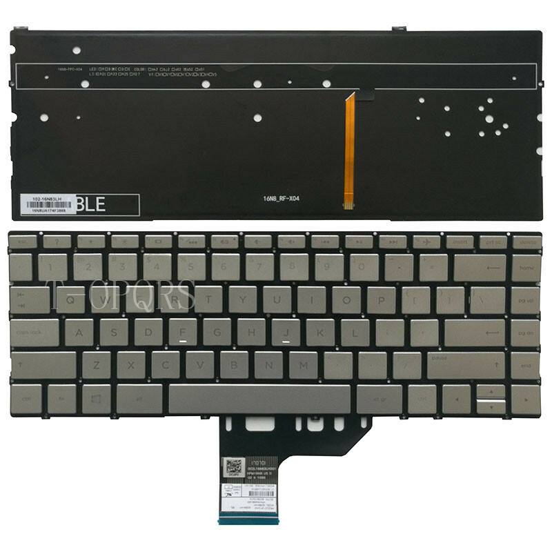 Original New For HP 907335-B31 907335-001 907335001 US silver Backlit keyboard