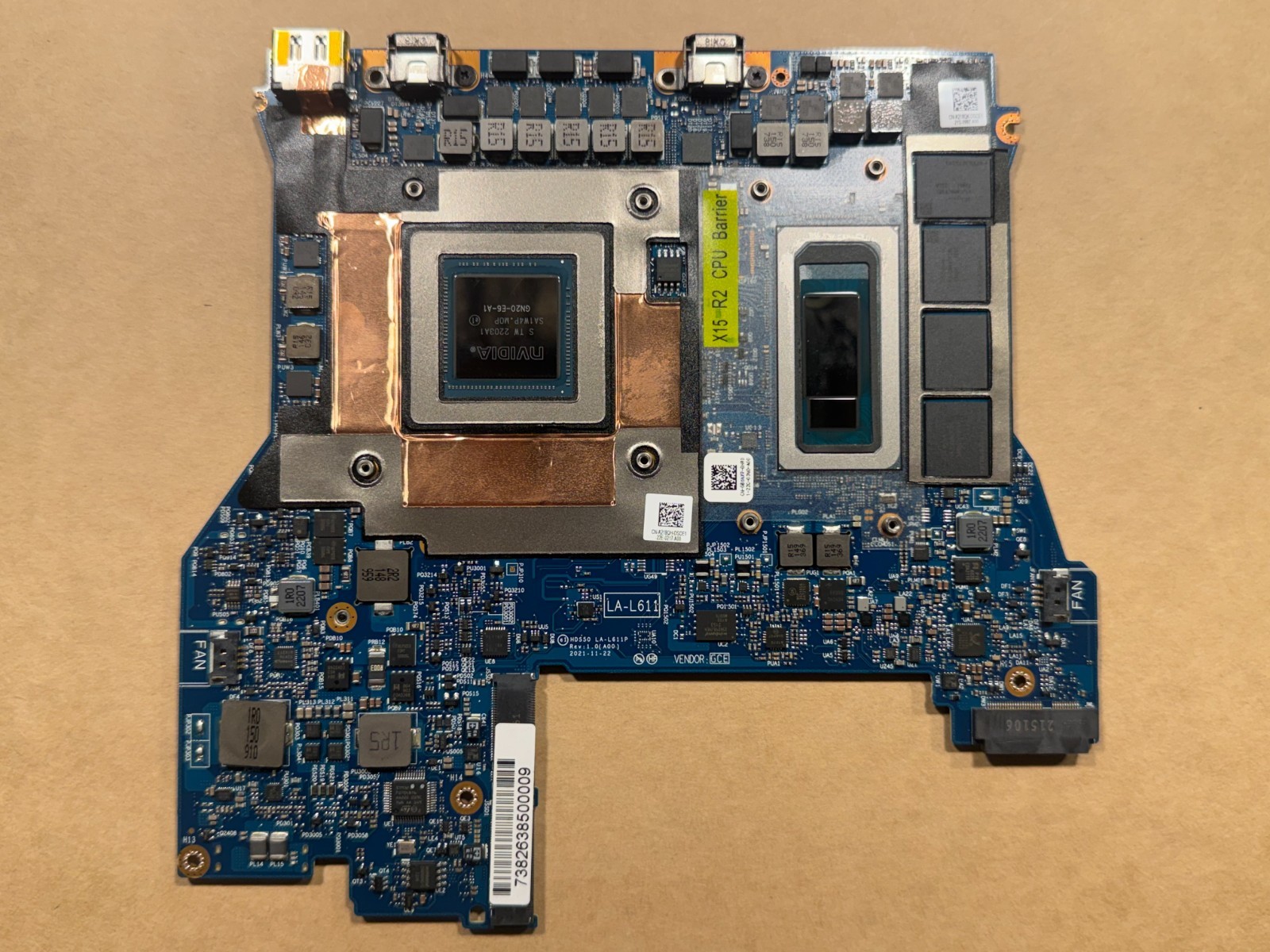 NEW Dell Alienware X15 R2 Motherboard Intel i7-12700H 16GB RTX 3070Ti 8GB KRG3W