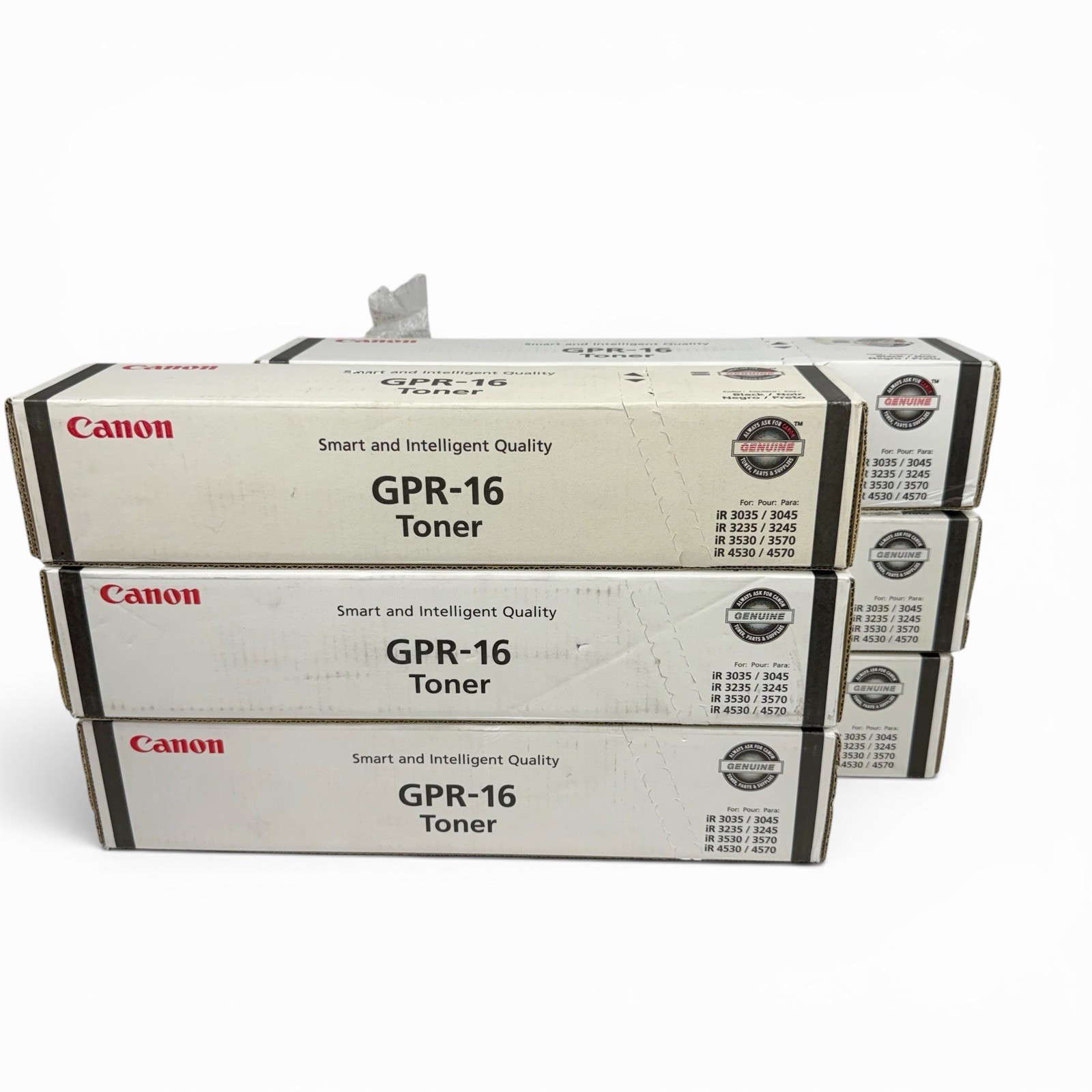 Lot of 6 Genuine Canon GPR-16 Black Toner Cartridges OEM