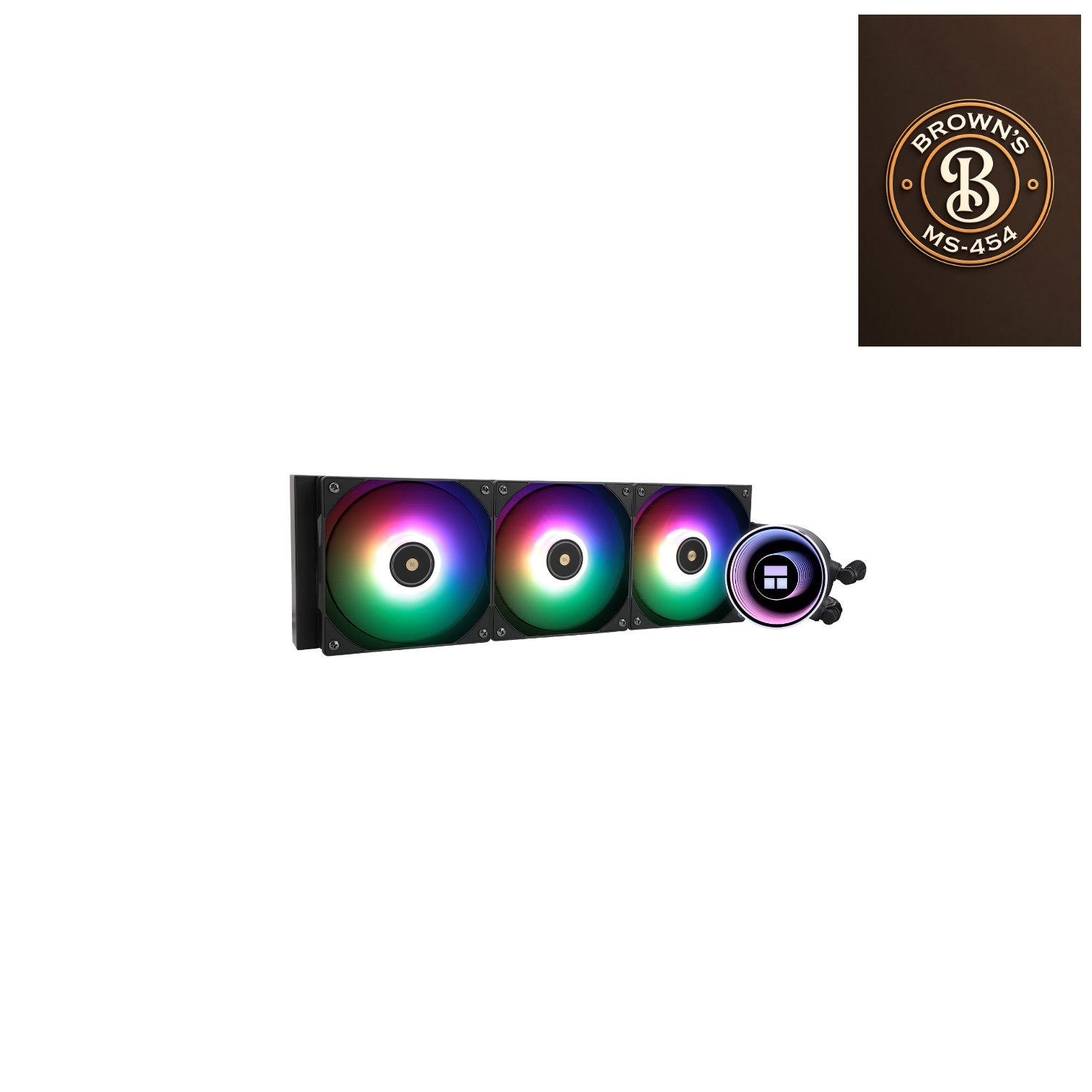 Versatile 360mm ARGB Cooling Solution with PWM Fans Compatible with AMD/Intel