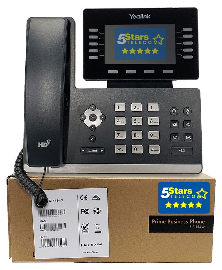 Yealink SIP-T54W IP Phone (1301081) - Brand New,  1 Year Warranty