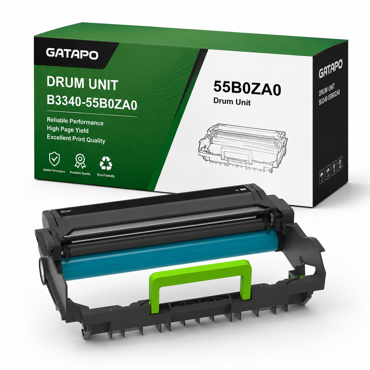 B3340 55B0ZA0 Drum Unit (1-Pack) Replacement for Lexmark MS331/431 MX431/331
