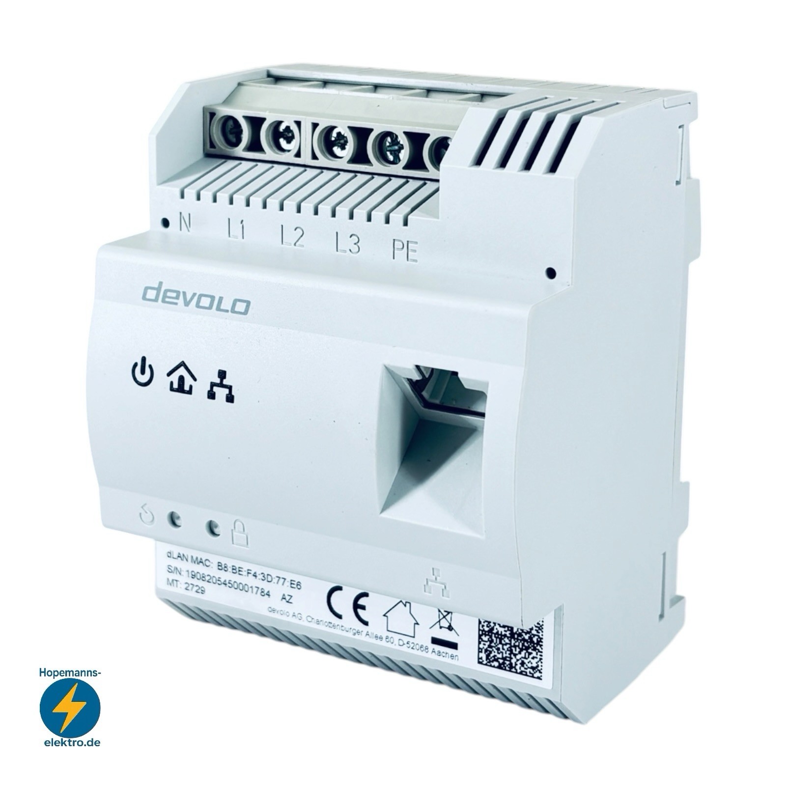 Devolo dLAN pro 1200 DINrail Gigabit Network / LAN 1200Mbps / Phase Coupler