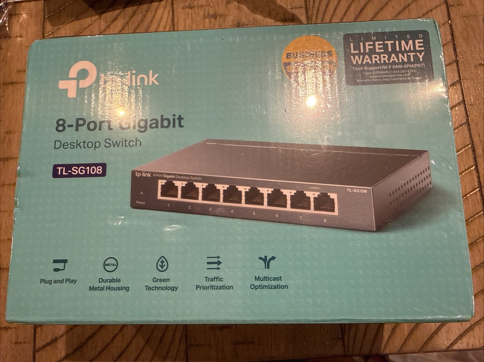 TP-Link TL-SG108 8-Port Gigabit Desktop Switch *NEW Sealed