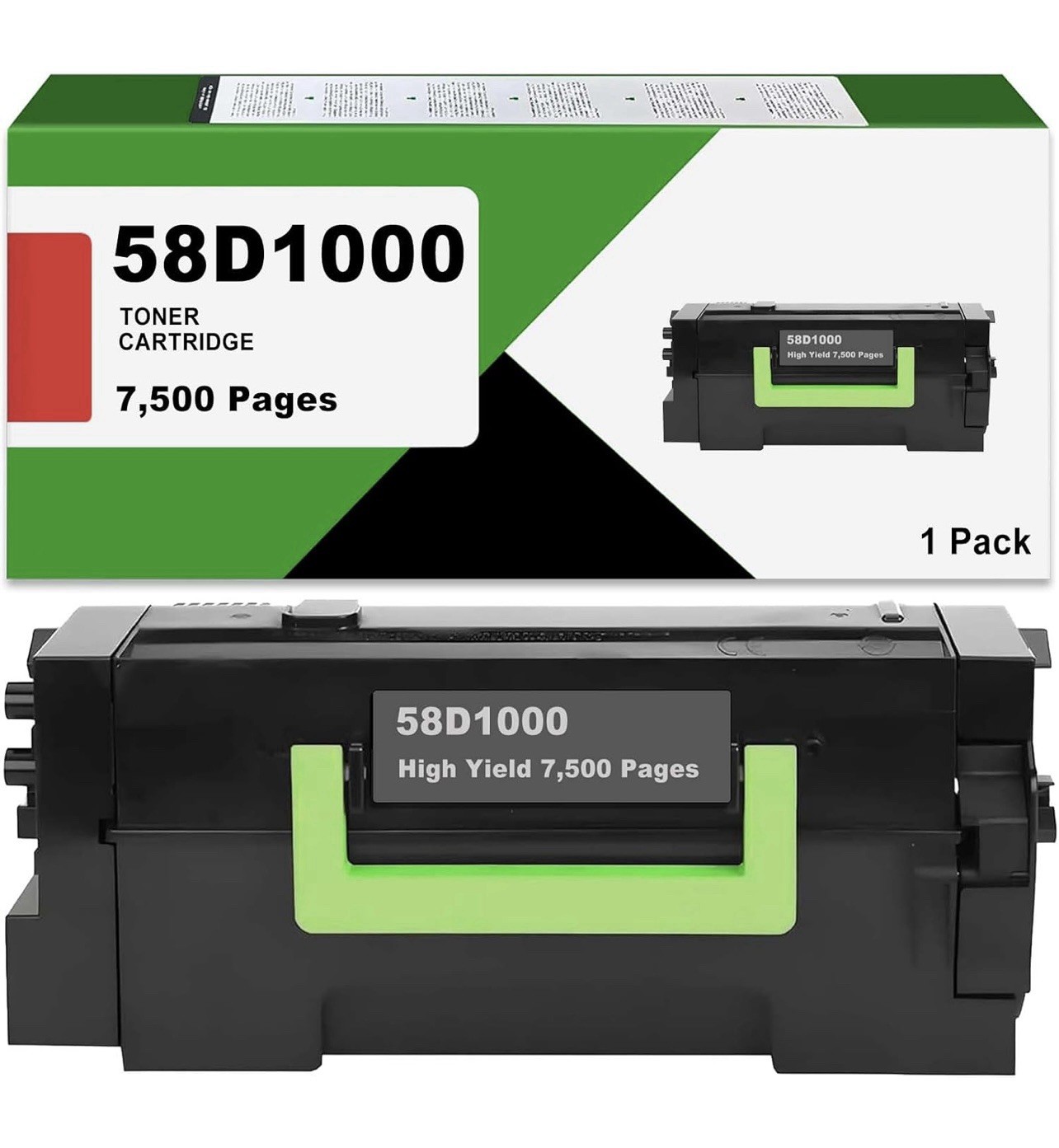 58D1000 Black Lexmark Toner Cartridge for MS821 MS826 MX721 MX826 Printer