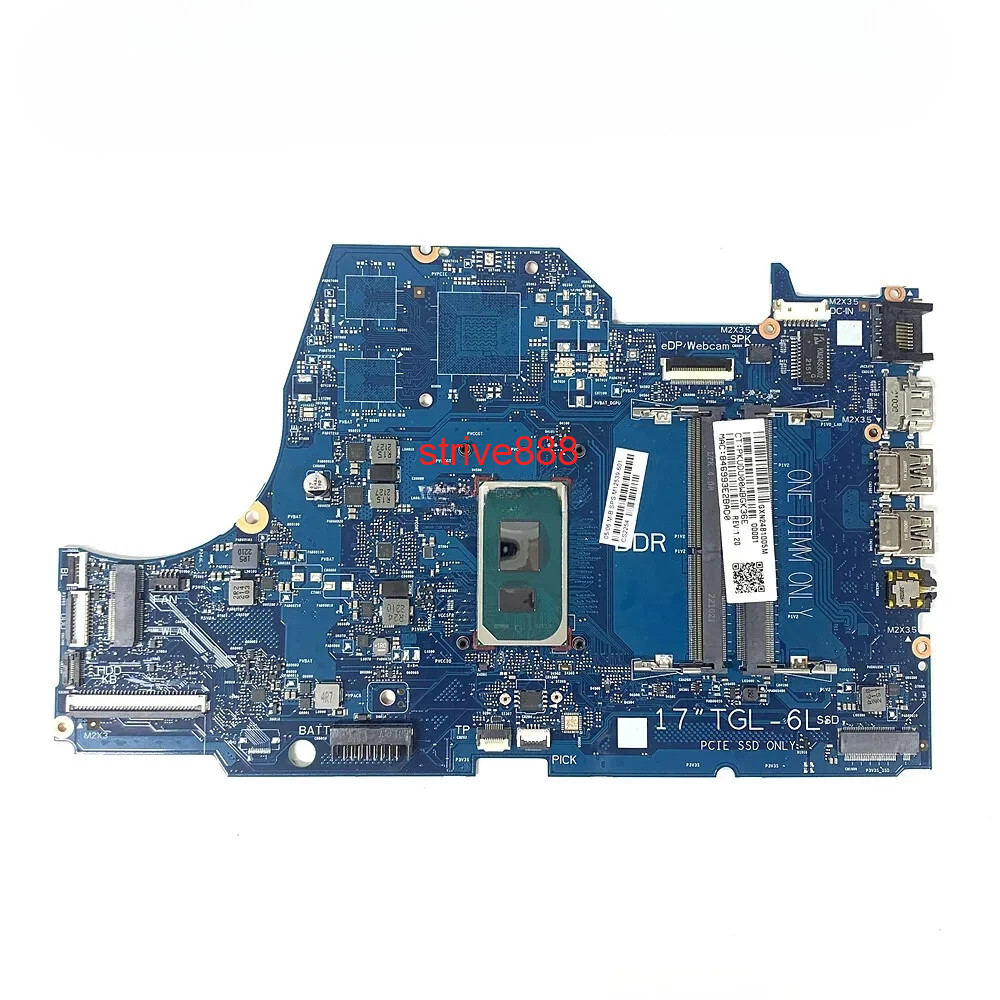 For HP 17-BY Motherboard I3-1115G4 CPU 6050A3216501-MB-A02 M12539-001 M12539-601