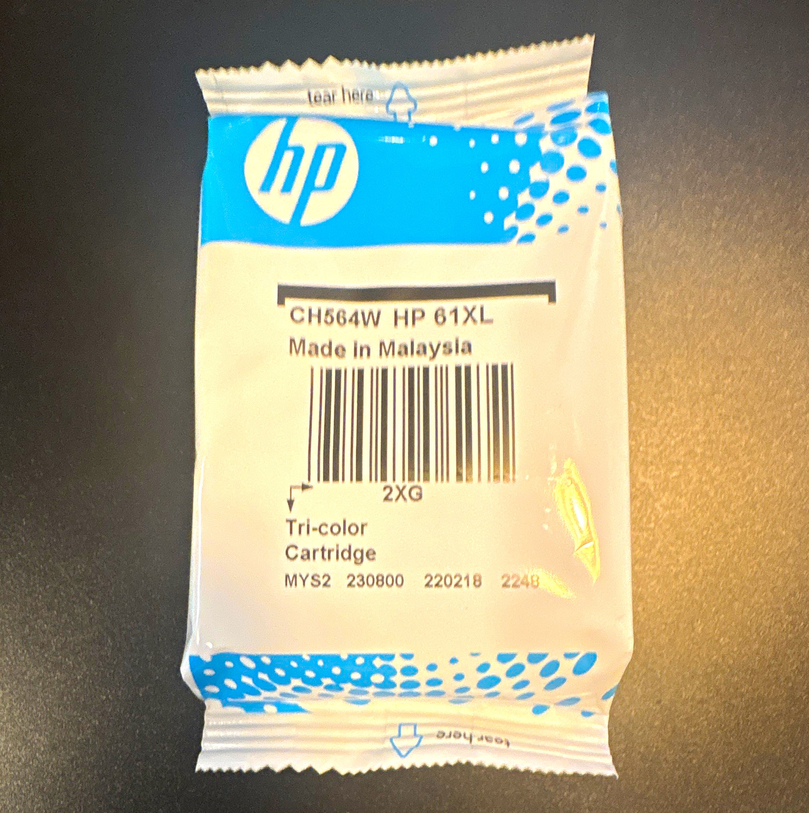 HP 61XL CH564W Tri-Color Genuine/Original Inkjet Ink Cartridge For HP