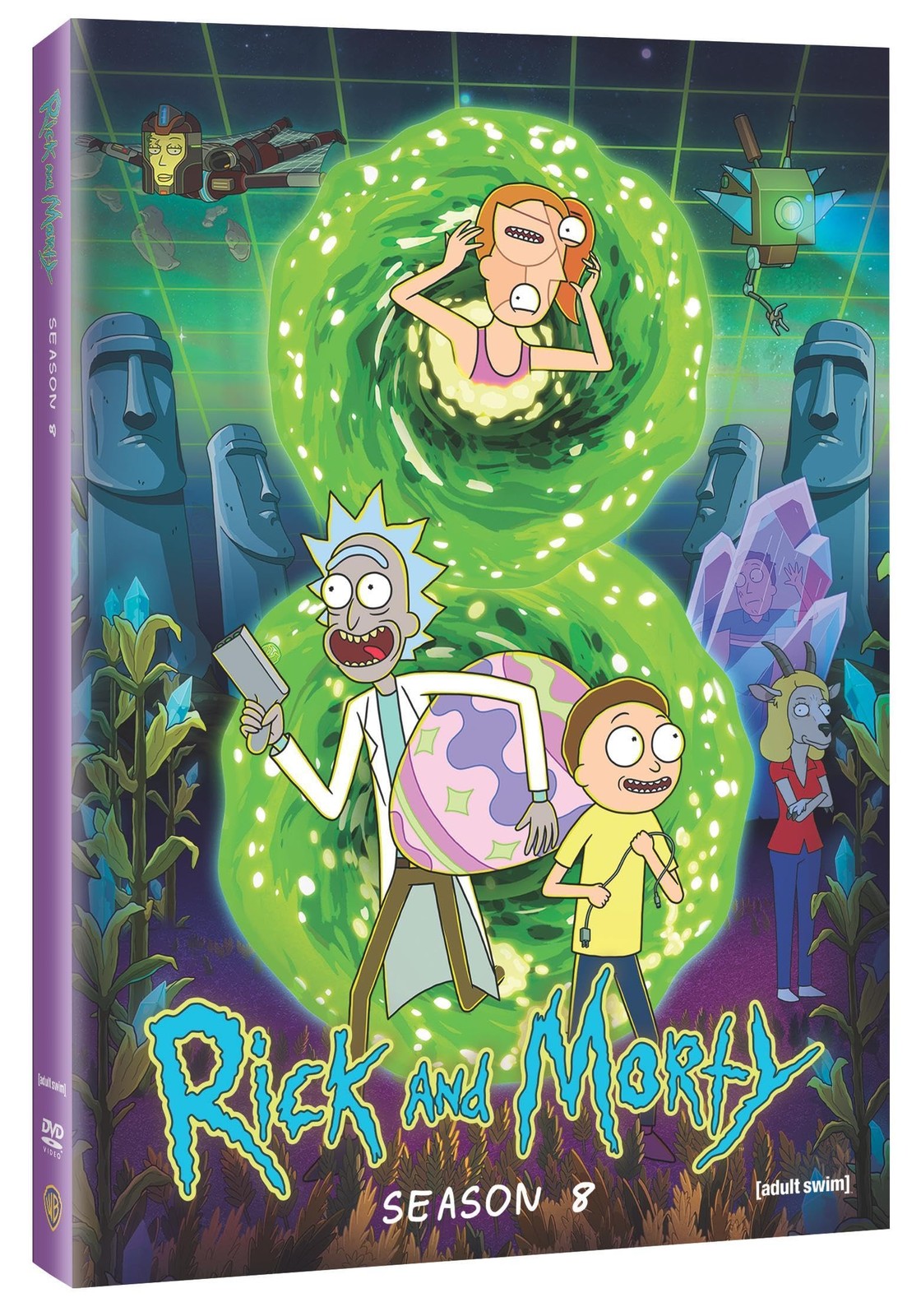 Rick and Morty Complete Eighth Season DVD, 10 Episodes, Dolby Atmos and Dolby