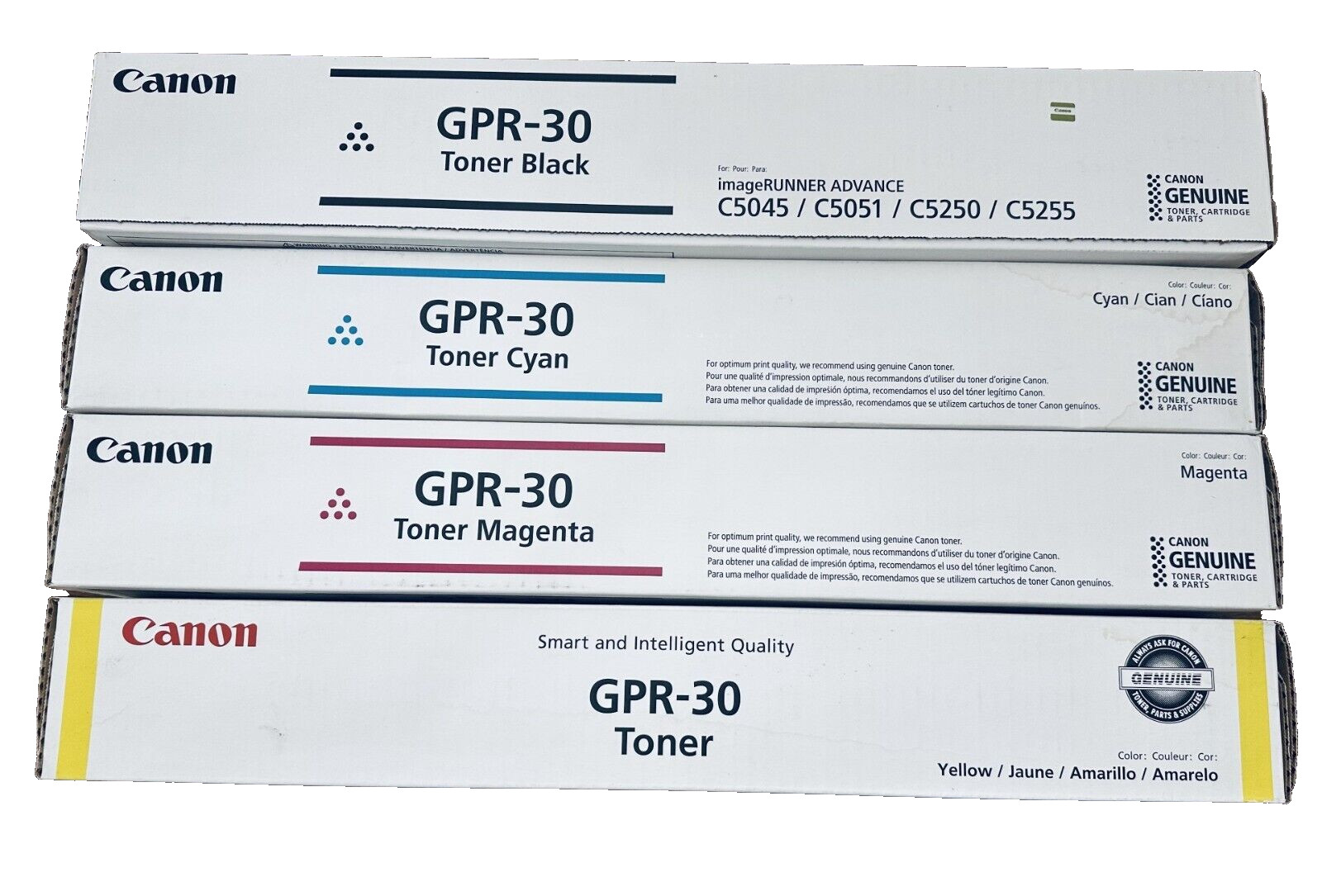 Genuine Canon GPR-30 Toner-Set of 4-OEM, New in Box  - Price Reduced