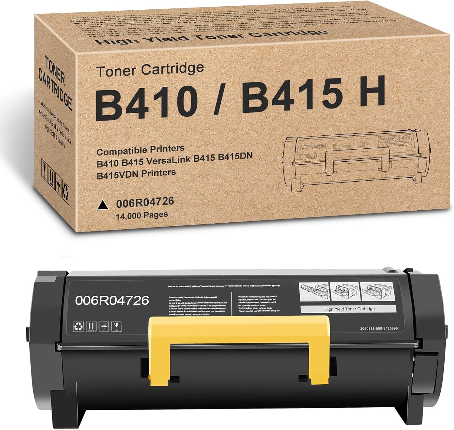 Black Toner Cartridge 006R04726 for Xerox B410, B415, B415DN & B415VDN Printers