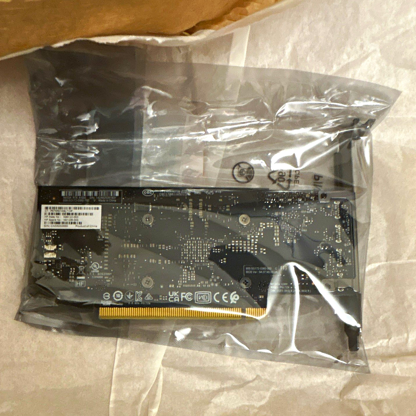 HP NVIDIA RTX A1000 8GB SFF PCIe x16 Graphics Card 4x Mini DisplayPort
